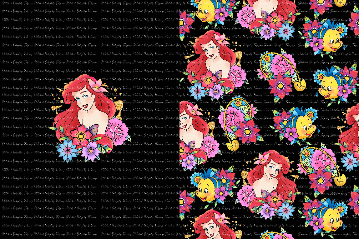 Princess Tattoos Ariel Blanket Panels