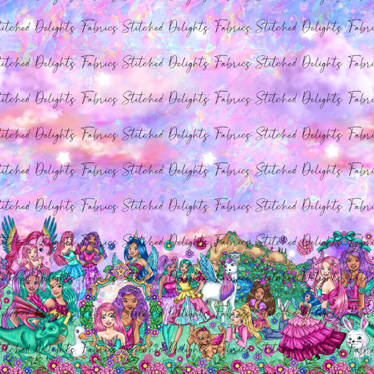 Barbie's Magical Touch Border Stacked Mystical Clouds