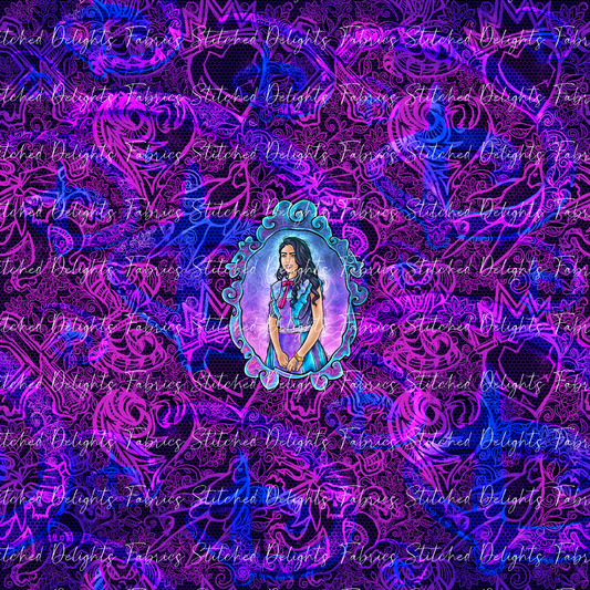 Descendants Neon Jane Portrait Panel