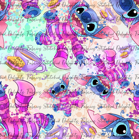 Stitch Cosplay Cheshire Rainbow