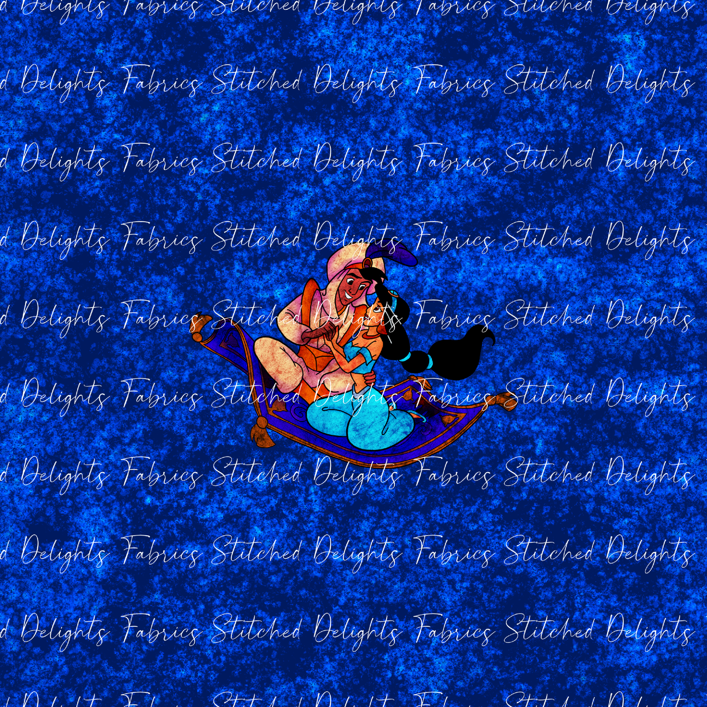 Genie Magic Carpet Ride Dark Blue Panel