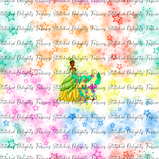Poke Princess Rainbow Stars White Tiana Panel