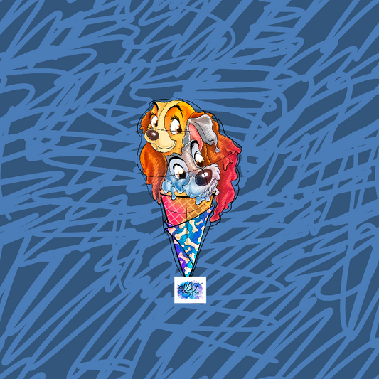 Lady Icecream Swirls Panel