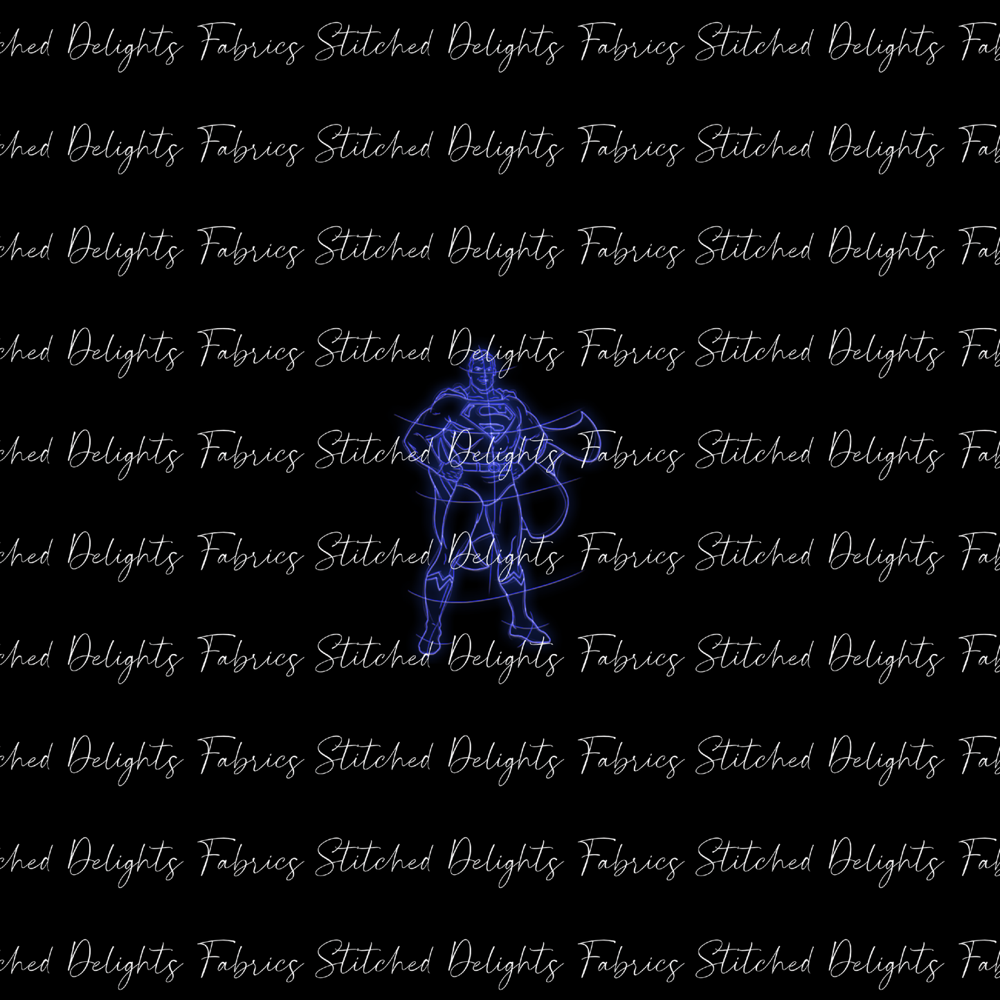 Neon Superheroes Superman Panel