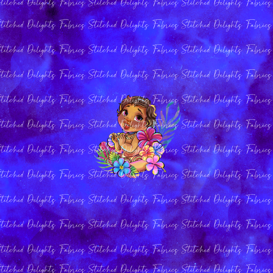 Moana 2 Deep Sea Simea Floral Panel