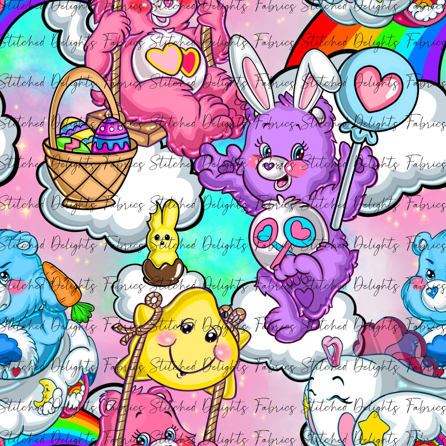 Care Bears Easter Pastel Rainbow