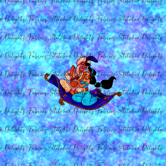 Genie Magic Carpet Ride Light Blue Panel