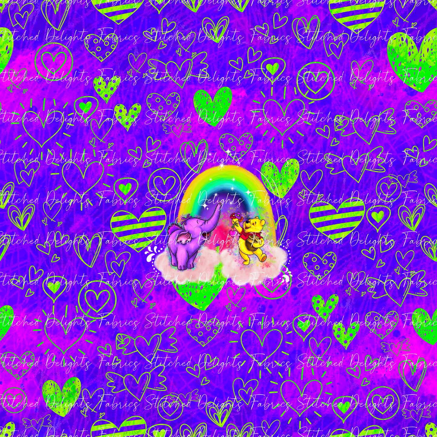 Love & Friends Rainbow Friends Purple Panel