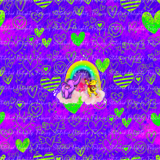 Love & Friends Rainbow Friends Purple Panel