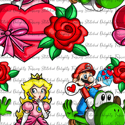 Peach & Mario Love White