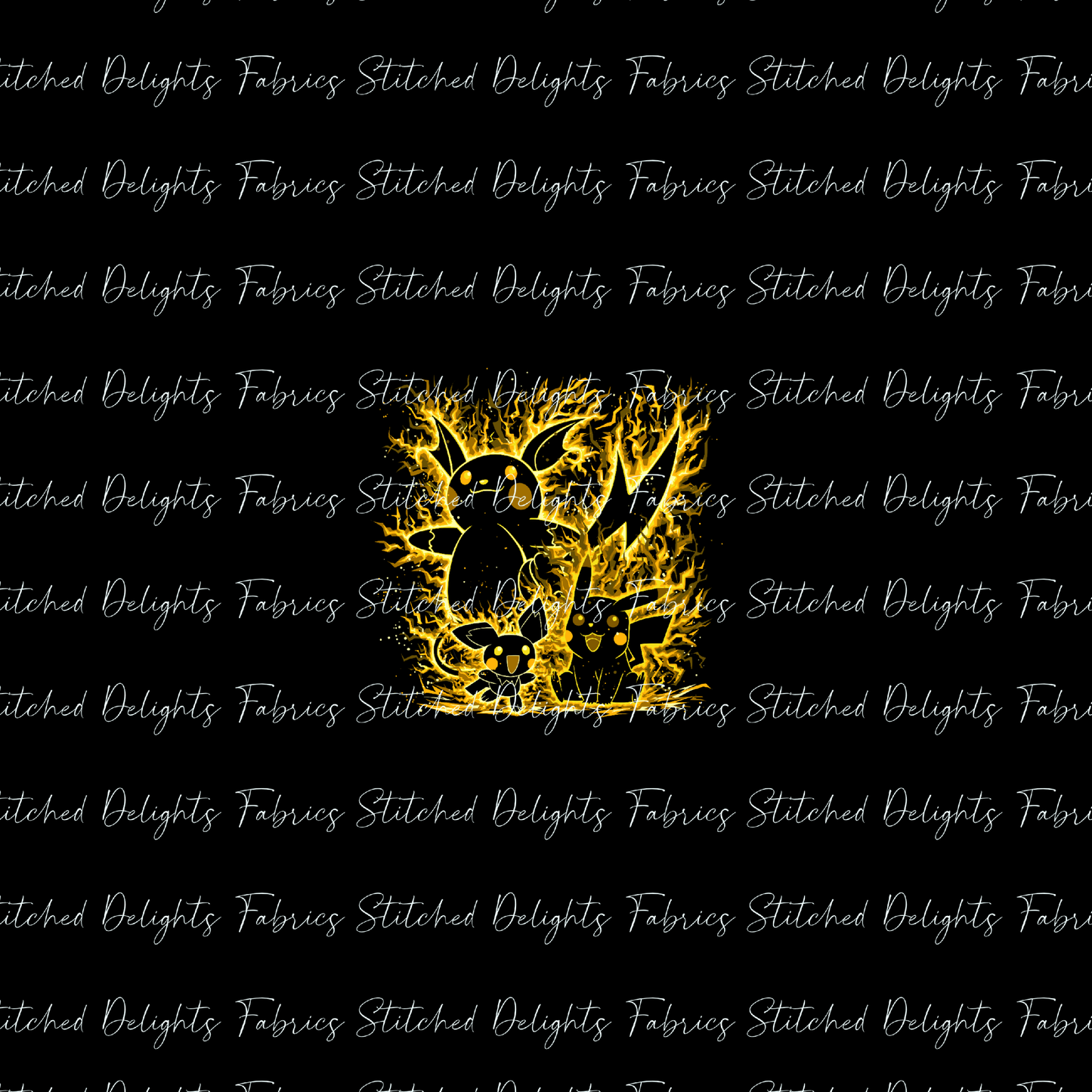 Poke Silhouettes Pikachu Evolutions Panel