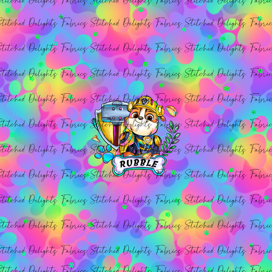 Mighty Pups Rainbow Rubble & Tag Panel