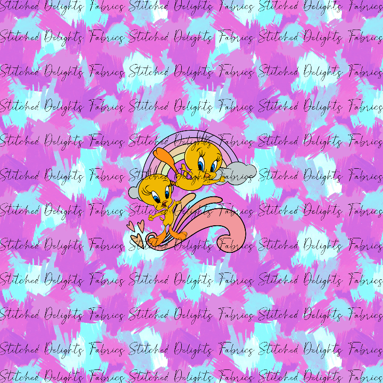 Tweety Bird Pink Panel