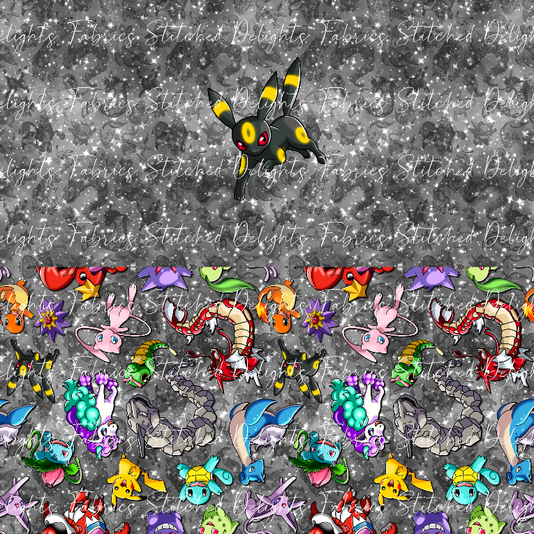Playing Poke Umbreon B&W Galaxy Undie Panel