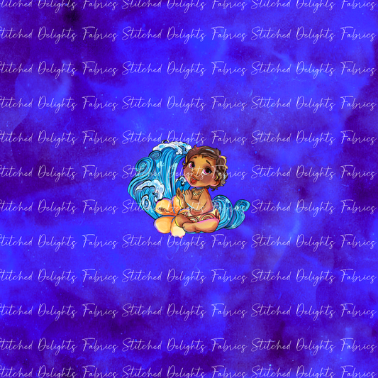 Moana 2 Deep Sea Simea Waves Panel