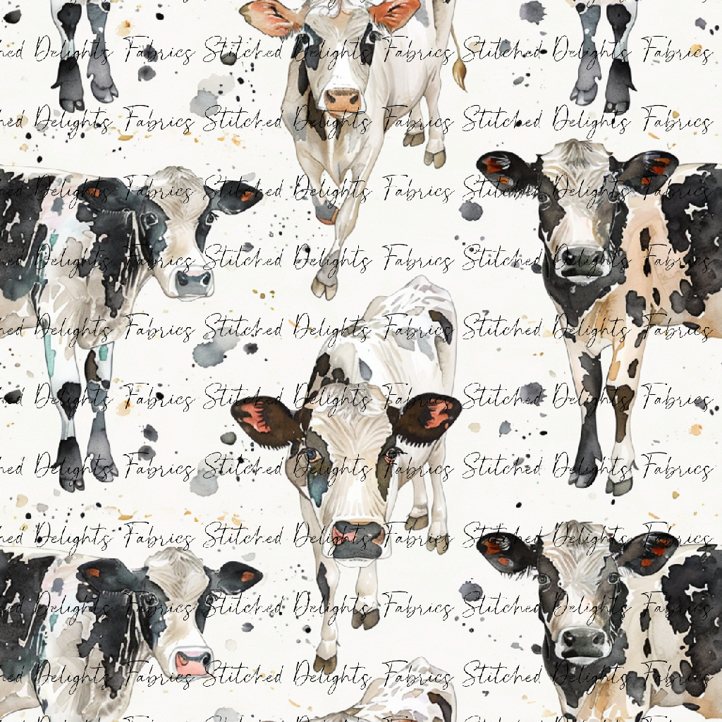 Floral Animals Cow 3