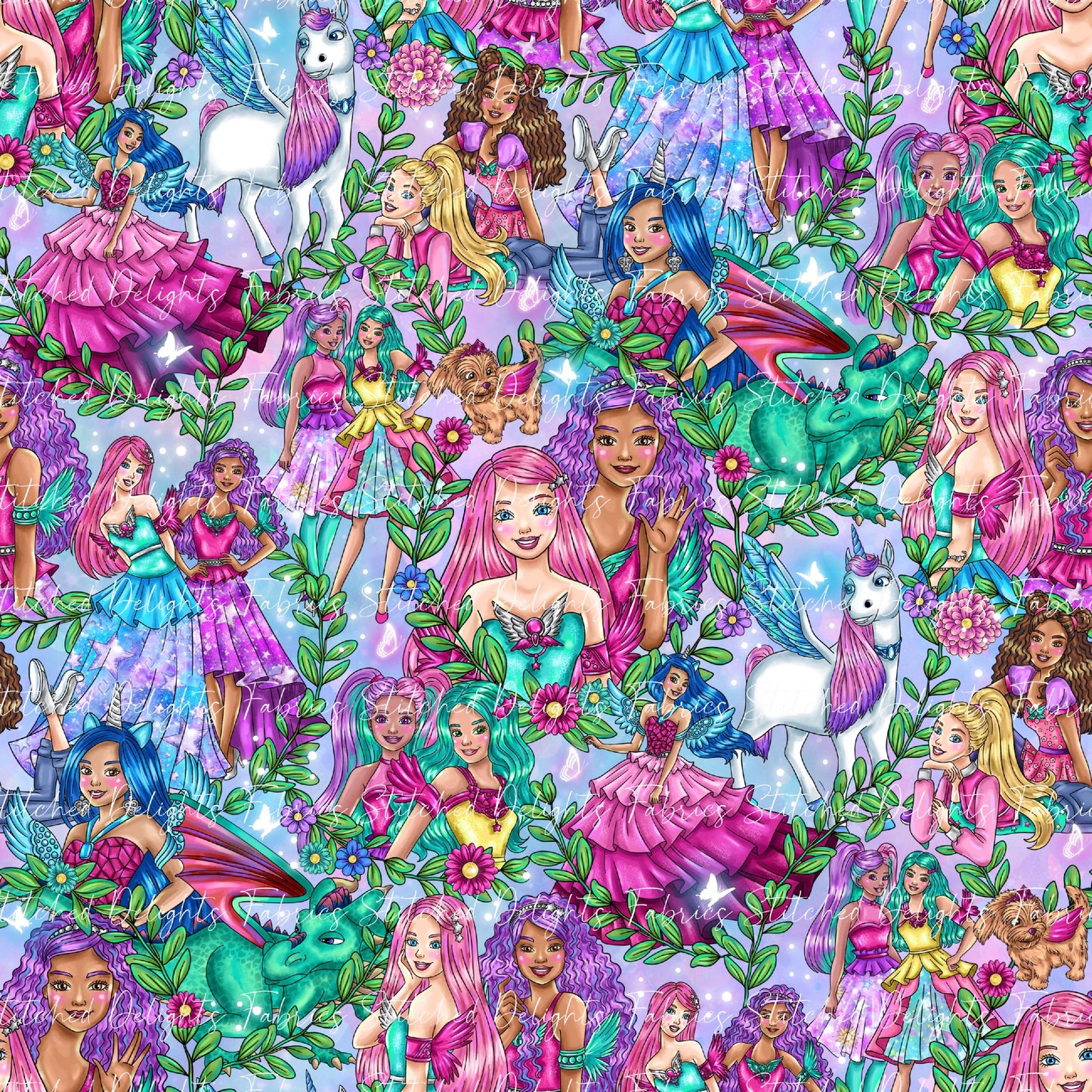 Barbie's Magical Touch Stacked Garden Green Sky