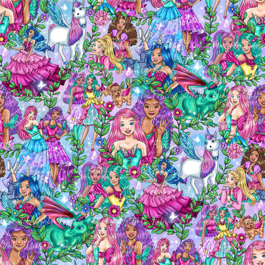 Barbie's Magical Touch Stacked Garden Green Sky