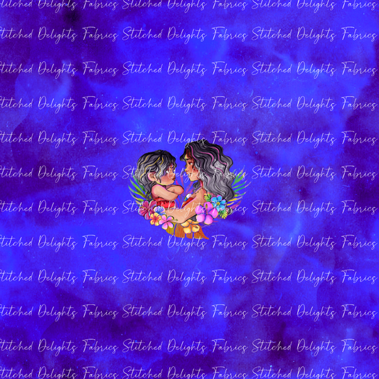 Moana 2 Deep Sea Sisters Floral Panel