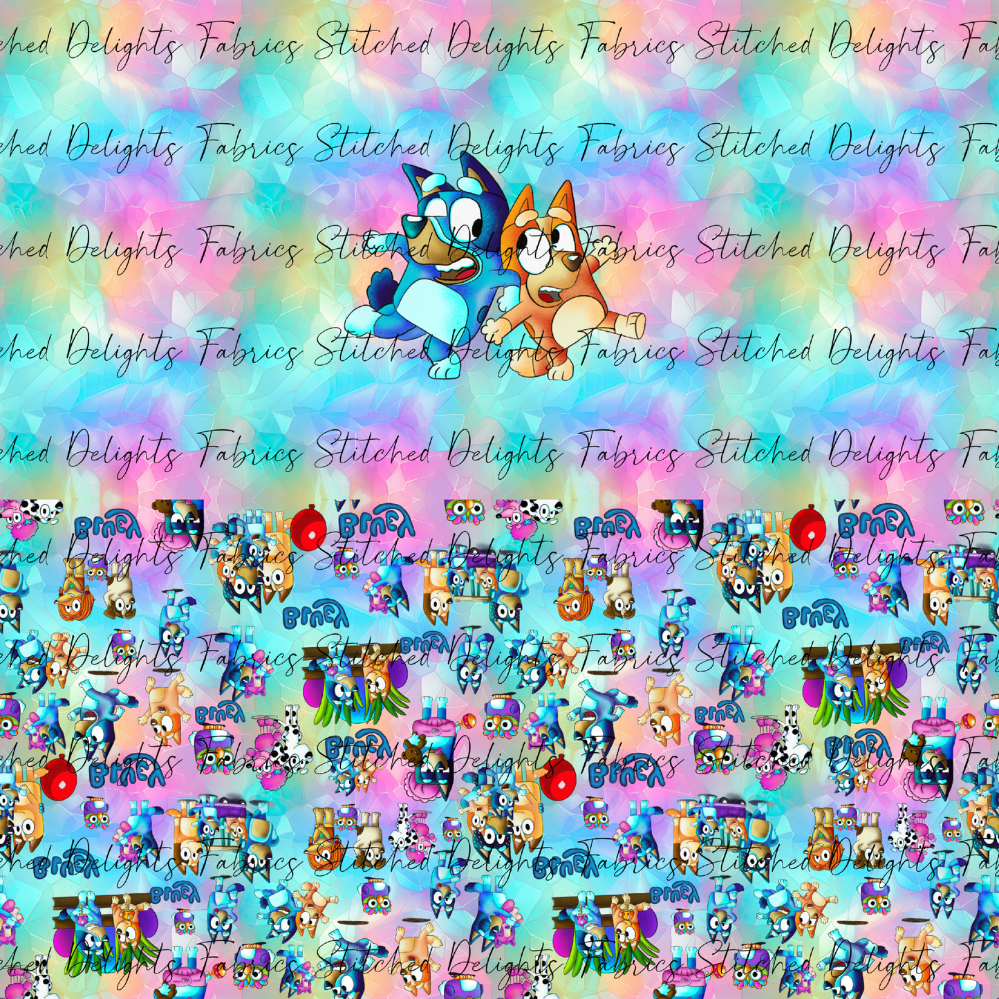 Hilarious Heelers Rainbow Sisters Undie Panel