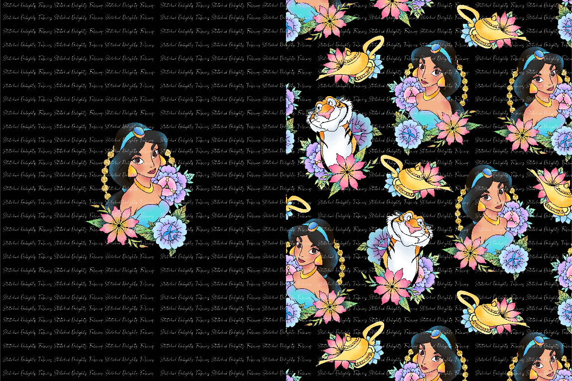 Princess Tattoos Jasmine Blanket Panels