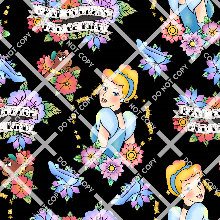 Princess Tattoos Cinderella Banner
