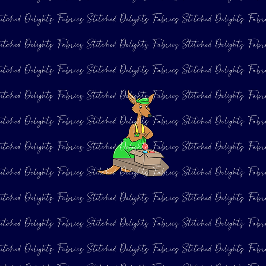 Blinky Xmas Splodge Navy Panel