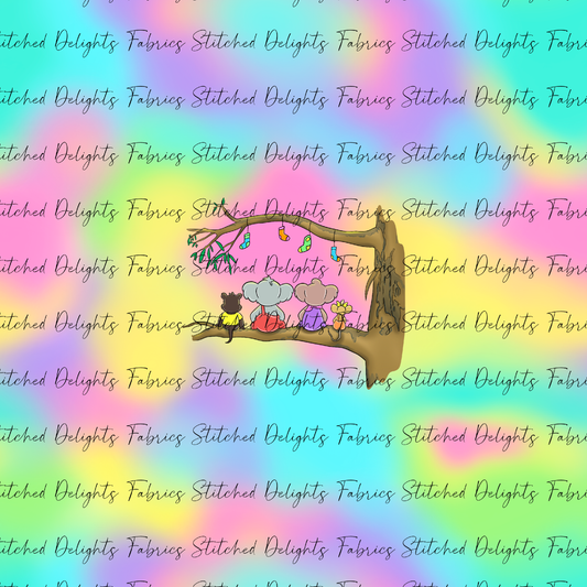 Blinky Xmas Stocking Rainbow Panel