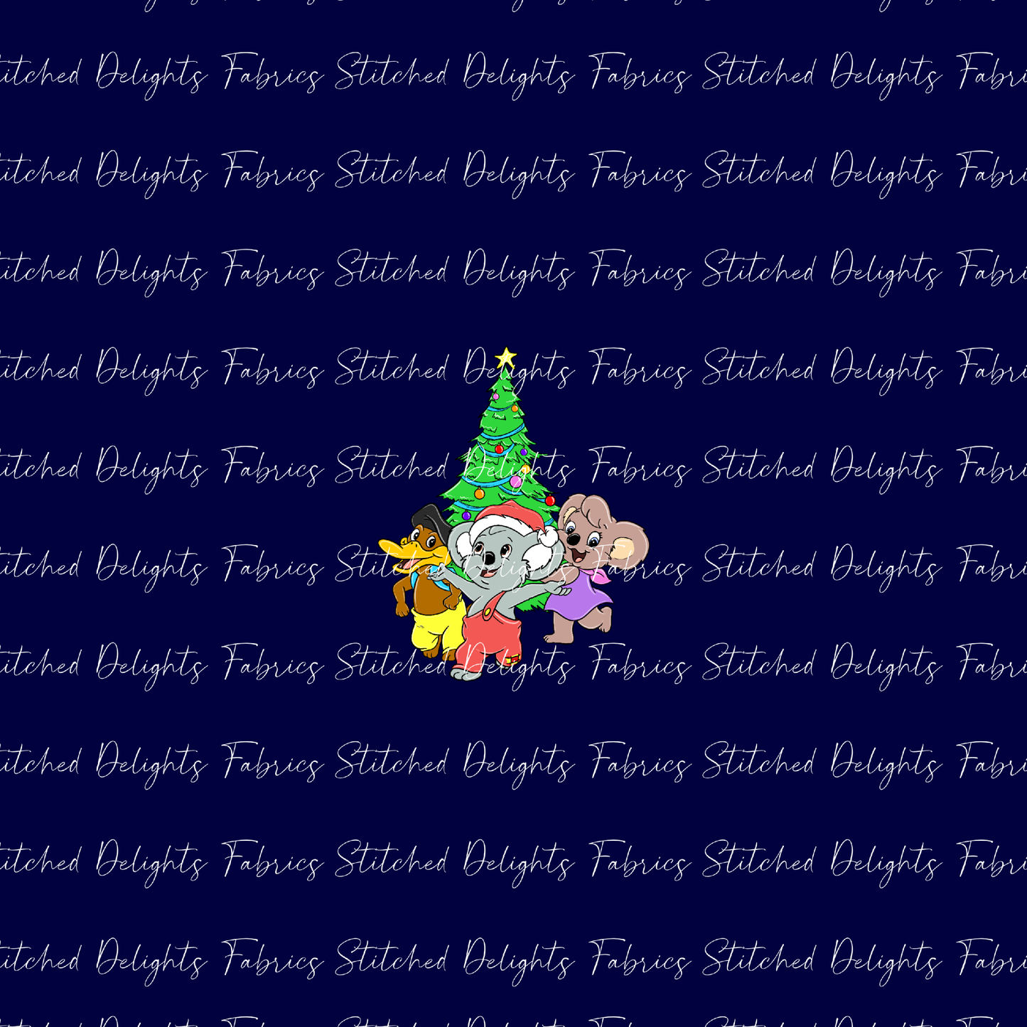 Blinky Xmas Tree Navy Panel