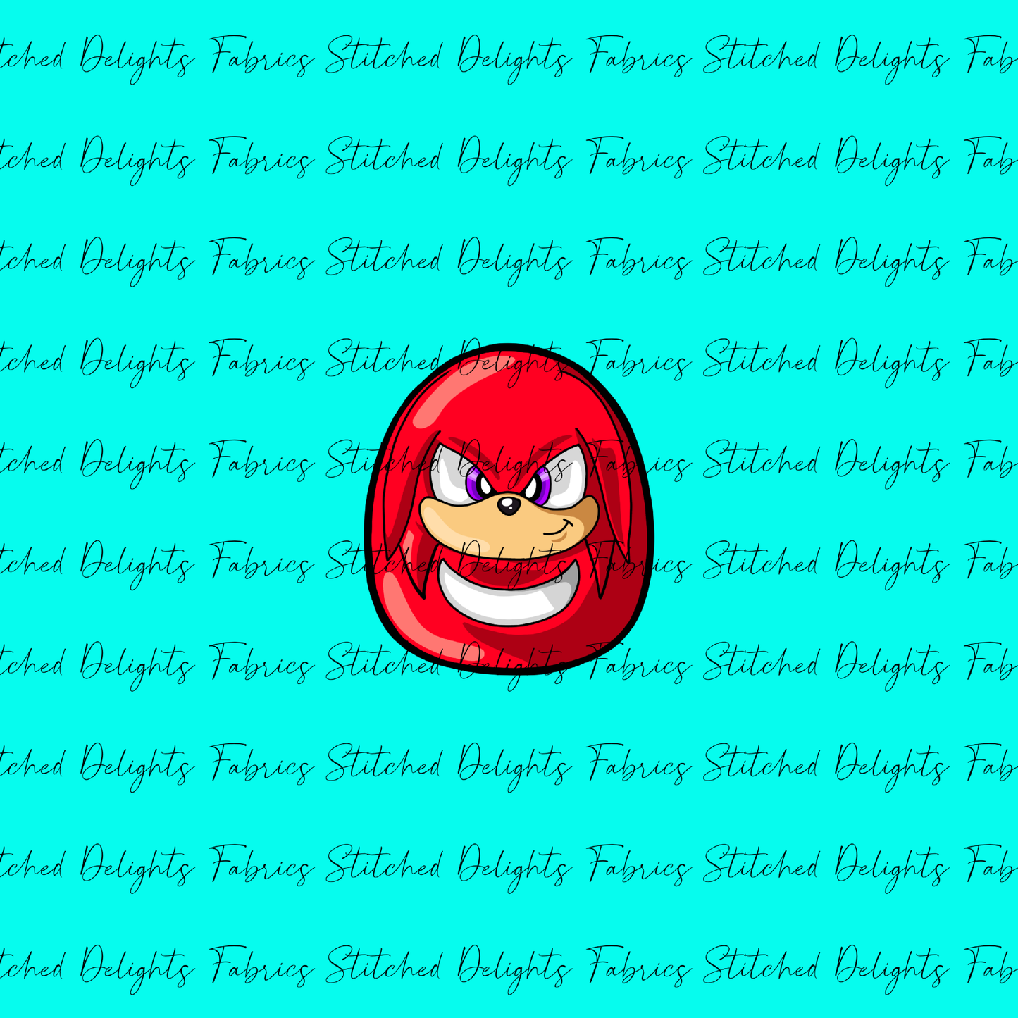 Sonic Easter Knuckles Aqua Panel