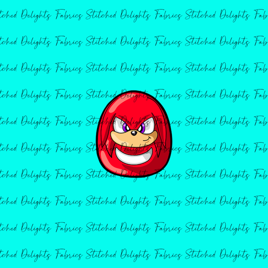 Sonic Easter Knuckles Aqua Panel