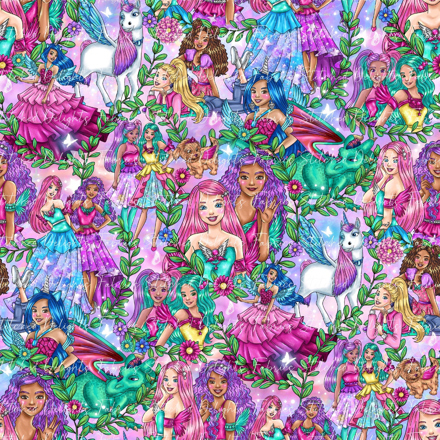 Barbie's Magical Touch Stacked Garden Mystical Clouds