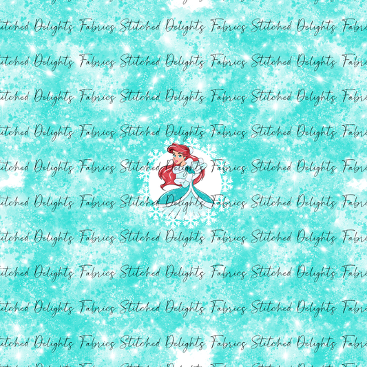 Christmas Princesses Ariel Panel
