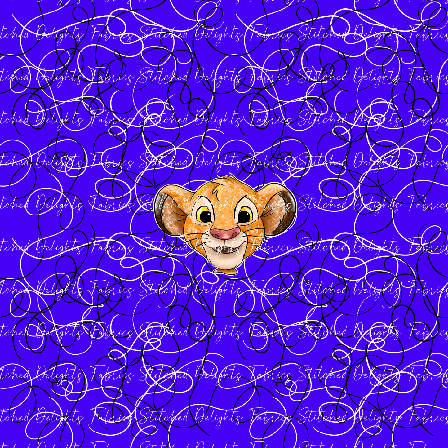 Air Heads Purple Lines Lion Cub Panel