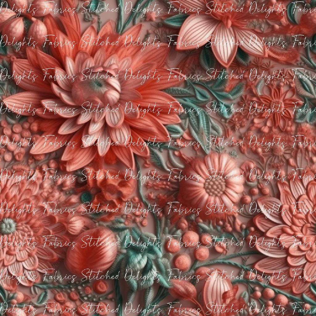 3D Flowers Coral 3