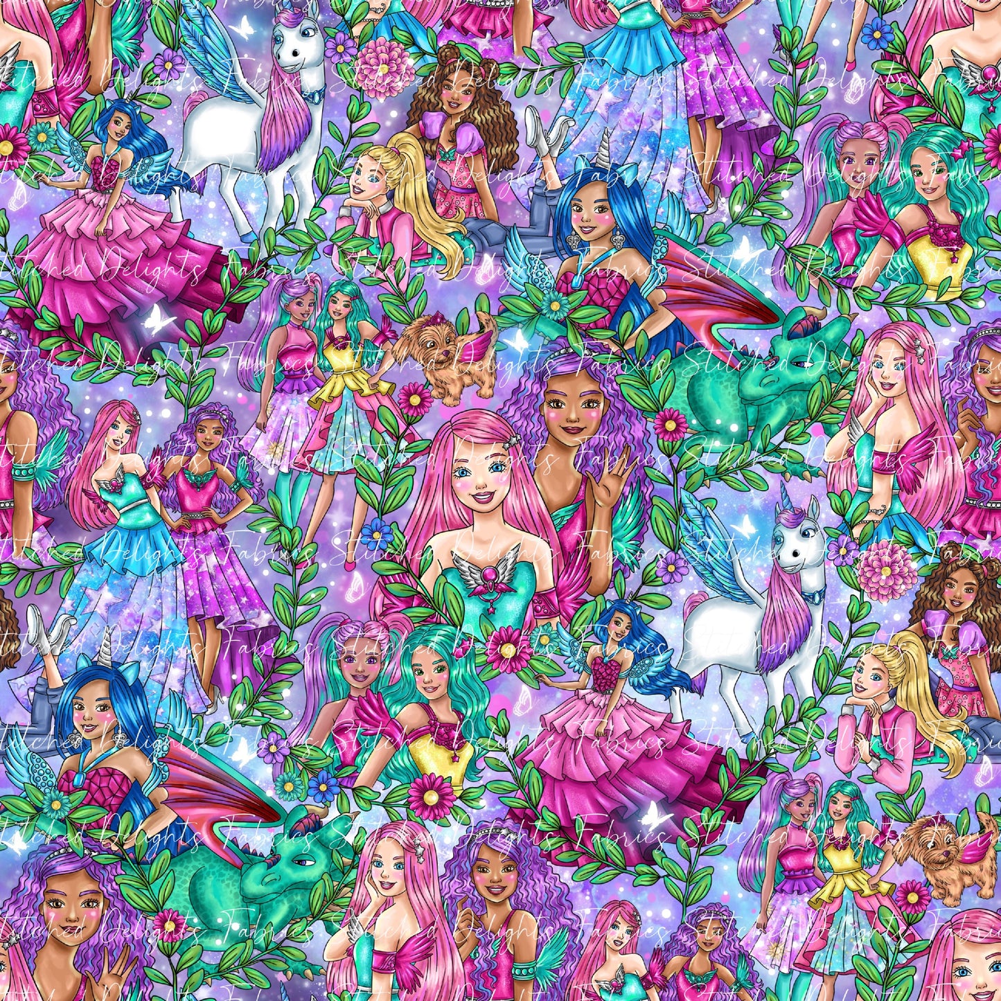 Barbie's Magical Touch Stacked Garden Pastel Sky