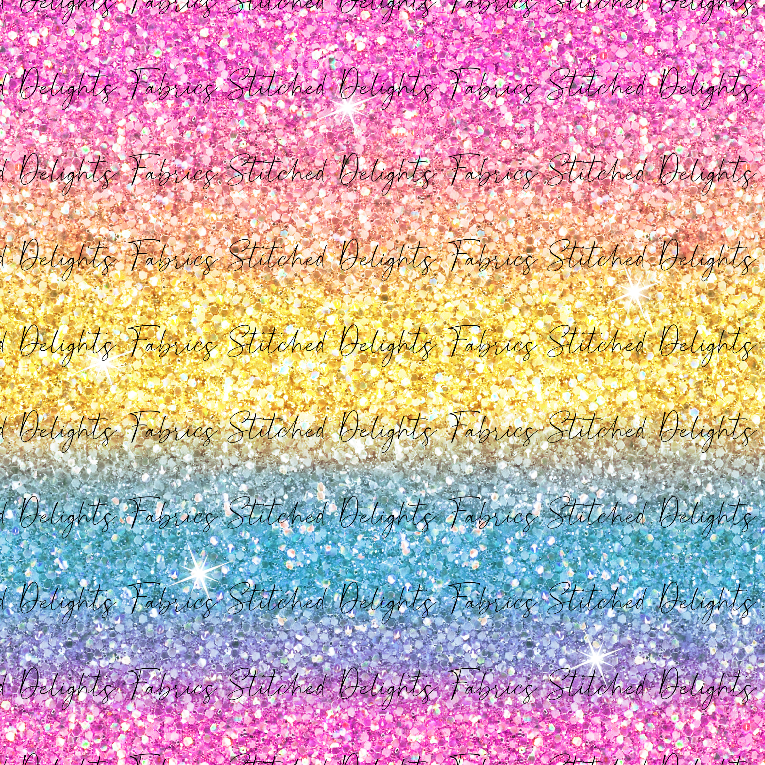 Ombre Rainbow Glitter