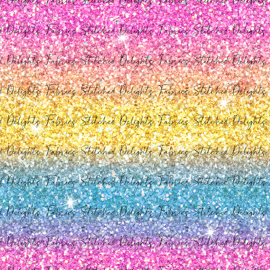 Ombre Rainbow Glitter