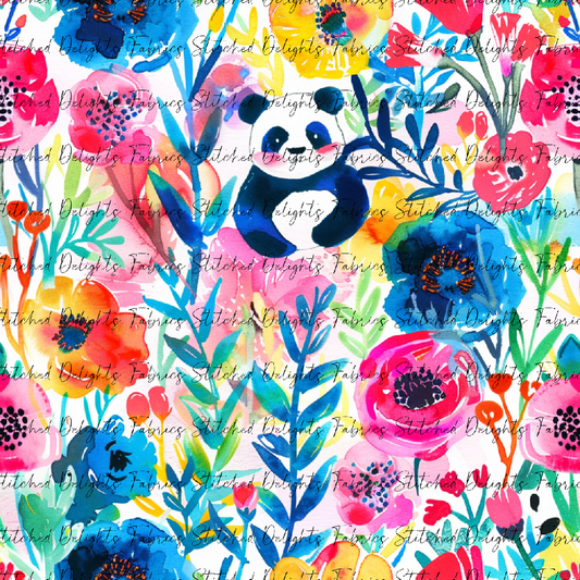 Floral Animals Panda 2