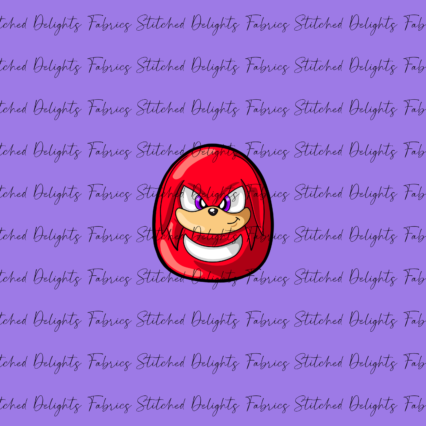 Sonic Easter Knuckles Purple Panel