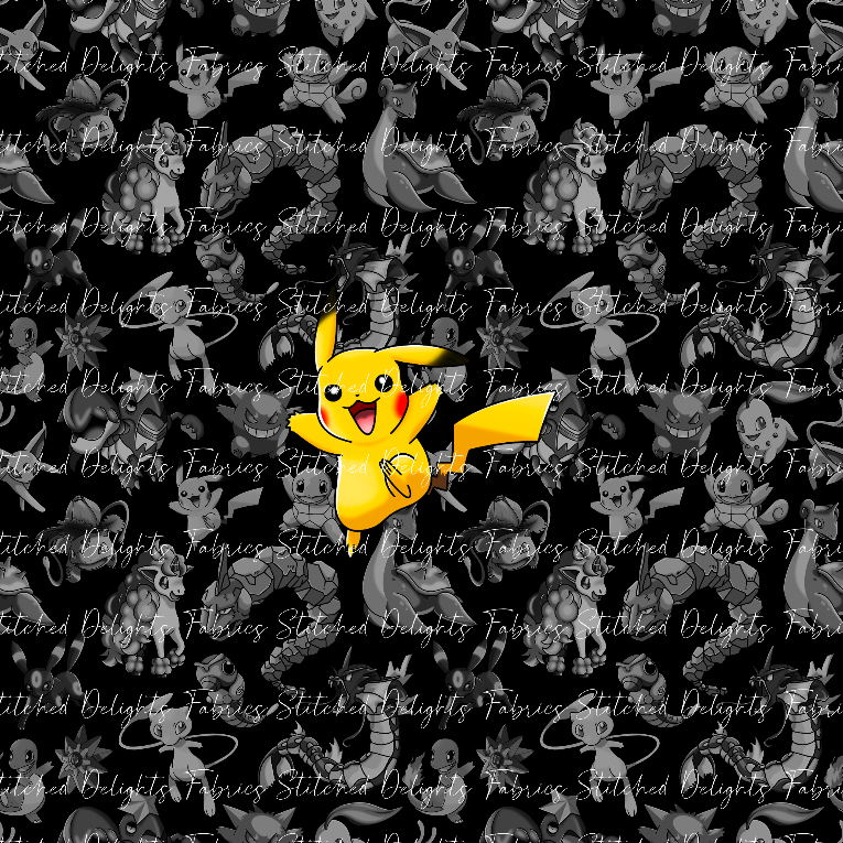 Playing Poke Black Pika Panel