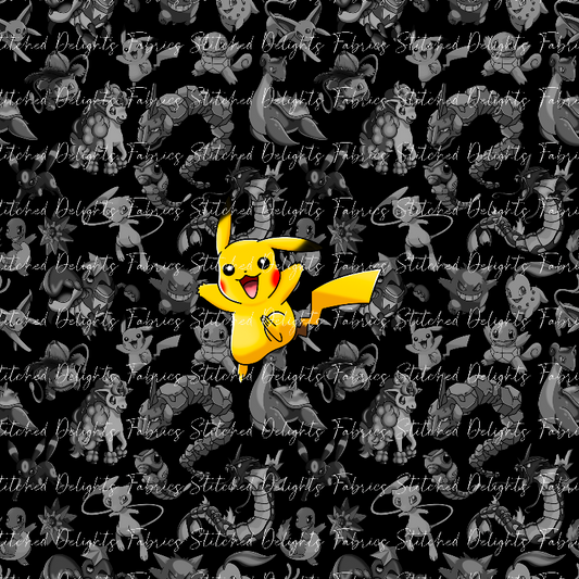 Playing Poke Black Pika Panel