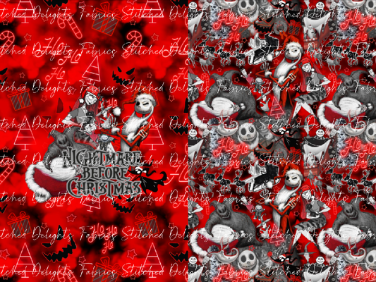 Nightmare Before Santa Sack Panel