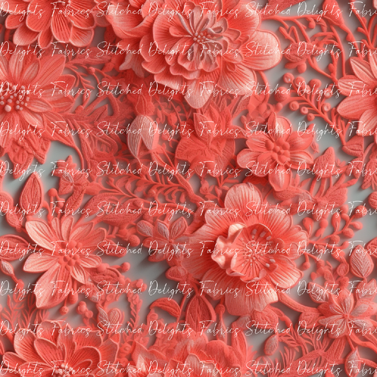 3D Flowers Coral 5