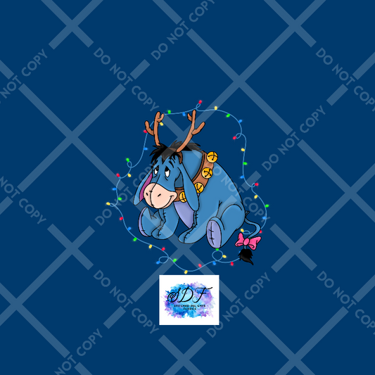 Eeyore Christmas Lights Panel