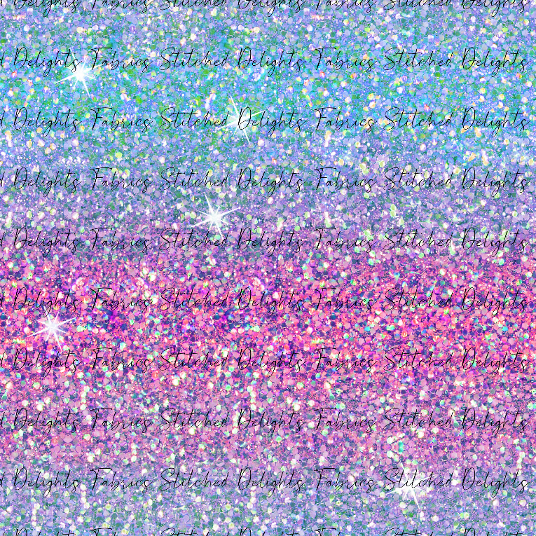 Pink Blue Ombre Glitter