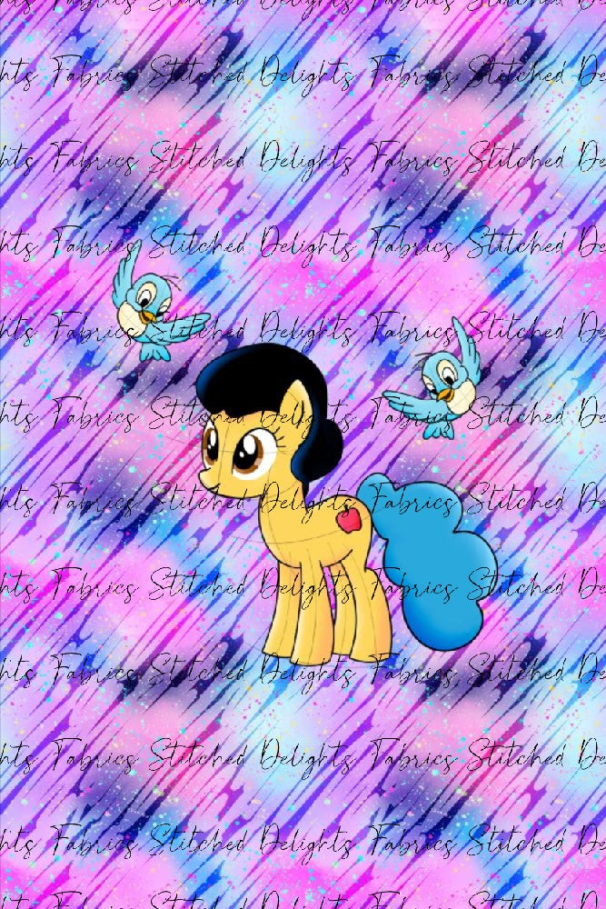 Princess Ponies Apple Pony Blanket Panels