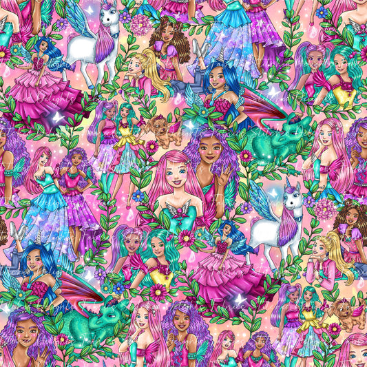 Barbie's Magical Touch Stacked Garden Pink Sky