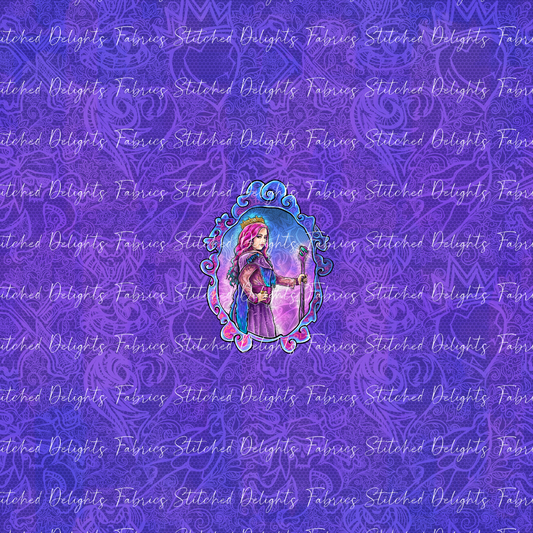 Descendants Purple Audrey Portrait Panel