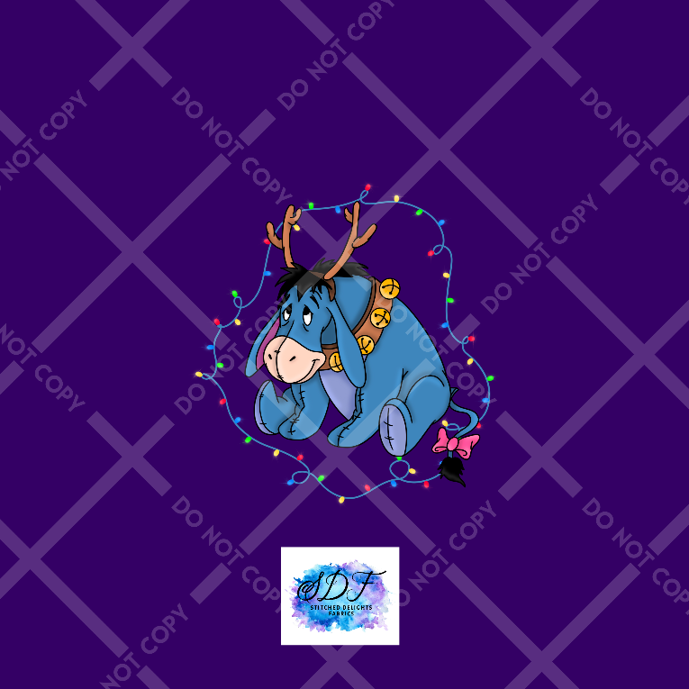 Eeyore Christmas Lights Panel